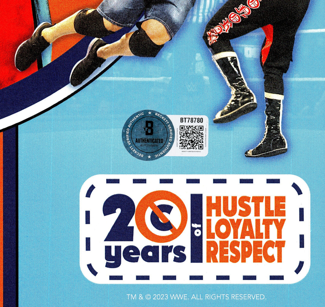 John Cena Signed WWE 11x14 Photo 20 Years Hustle Loyalty Respect Beckett QR