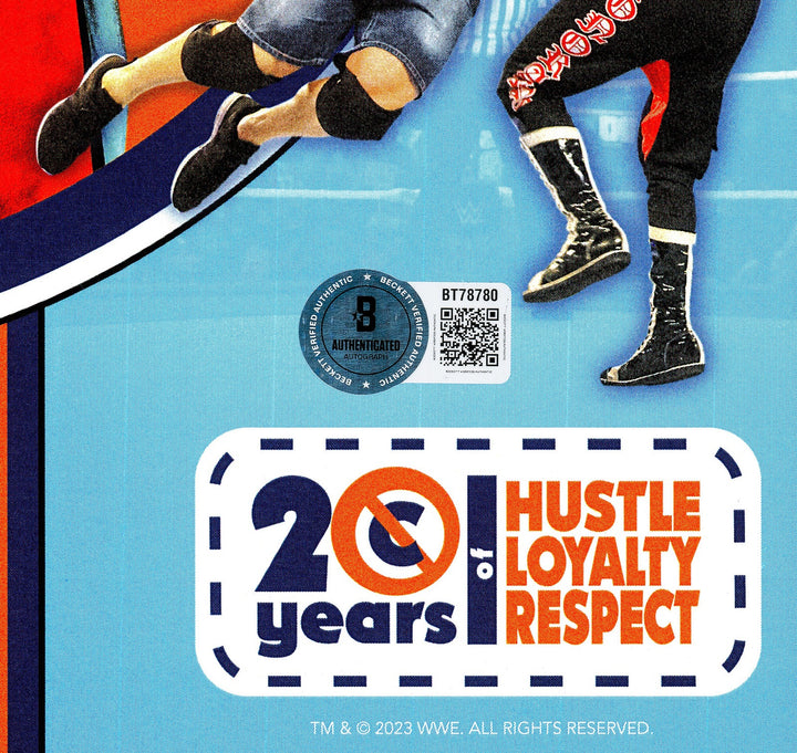 John Cena Signed WWE 11x14 Photo 20 Years Hustle Loyalty Respect Beckett QR
