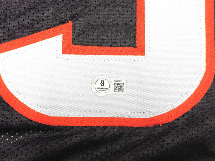 Houston Texans Tank Dell Autographed Signed Blue Jersey Beckett BAS QR