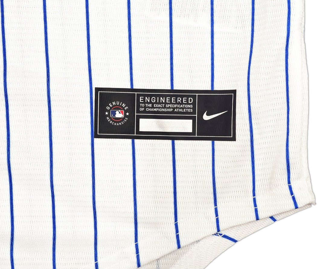 New York Mets Francisco Alvarez Signed White Nike Jersey Size L Beckett Witness