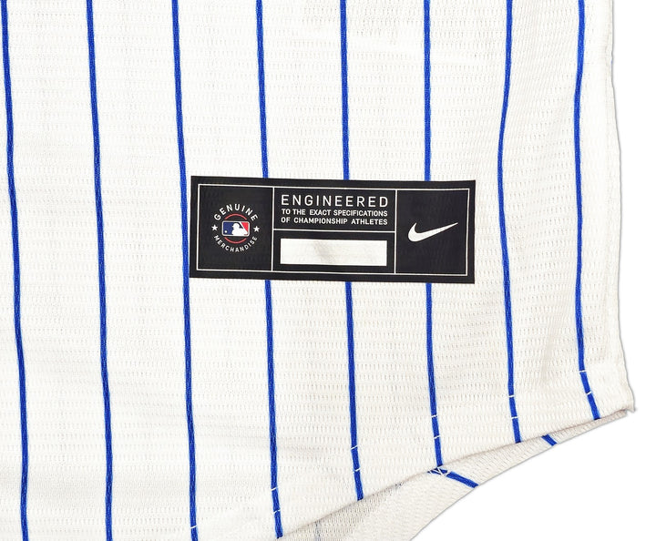 New York Mets Francisco Alvarez Signed White Nike Jersey Size L Beckett Witness