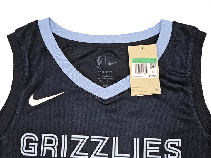 Grizzlies Ja Morant Auto Dark Blue Nike Icon Edition Swingman Jersey Size 52 BAS