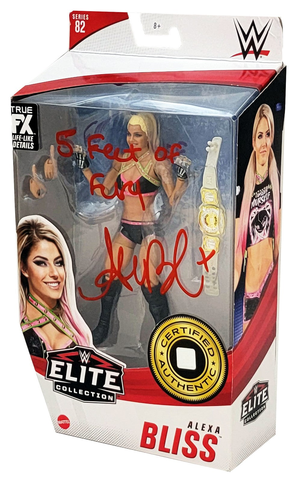 Alexa Bliss Auto WWE Elite Collection #82 Action Figure "5 Feet Of Fury" Beckett