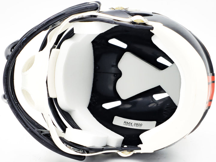 Russell Wilson Signed Denver Broncos Blue Speed Mini Helmet Fanatics Holo