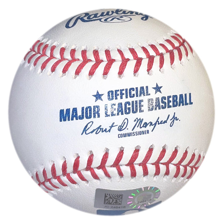 COREY KLUBER + KYLE HIGASHIOKA NY SIGNED & INSCRIBED NO HITTER OFFICIAL MLB BALL