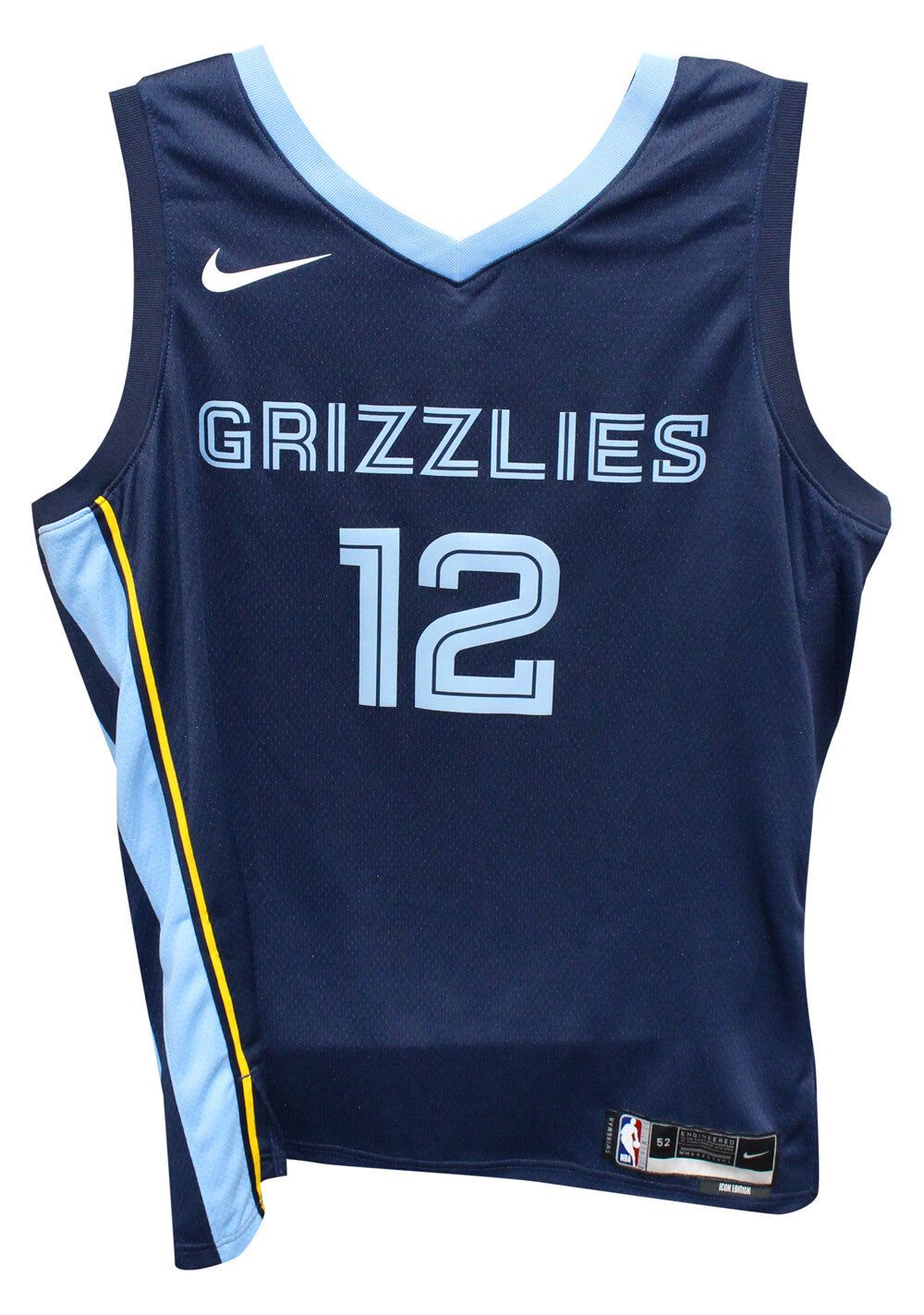 Ja Morant Autographed Memphis Grizzlies Navy Blue Jersey Nike Beckett 40799