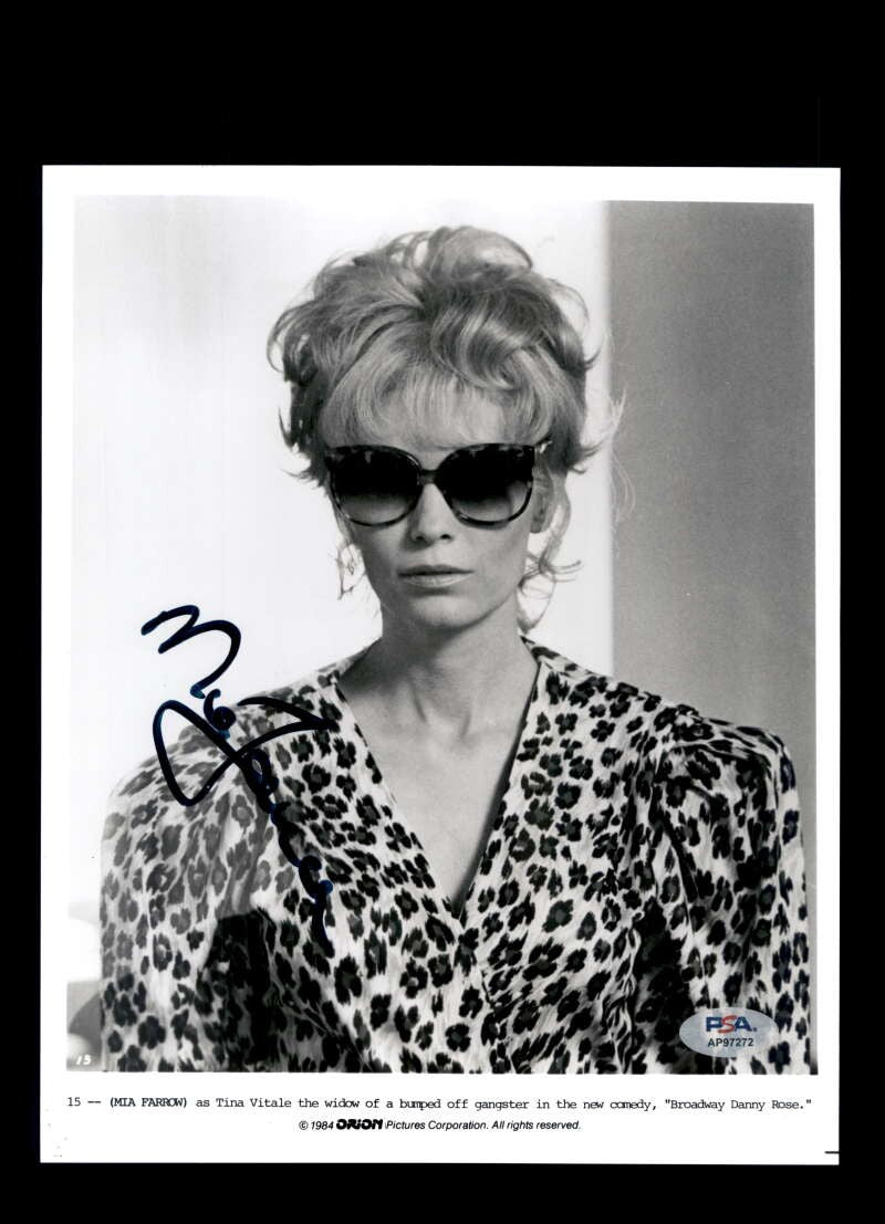 Mia Farrow PSA DNA Coa Signed 8x10 Photo Autograph