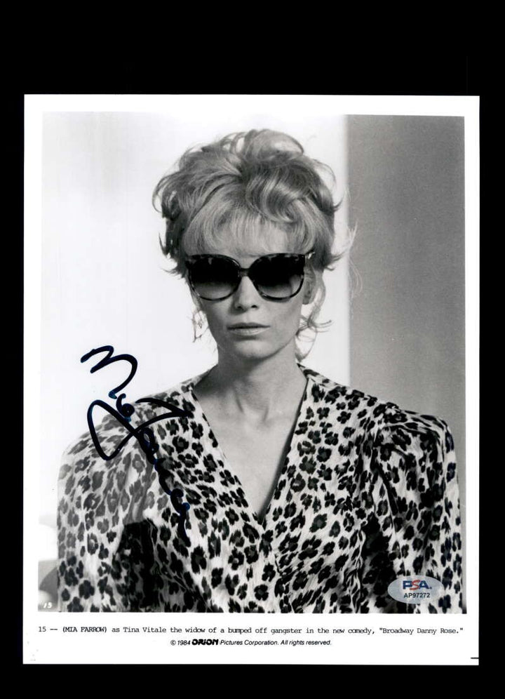 Mia Farrow PSA DNA Coa Signed 8x10 Photo Autograph