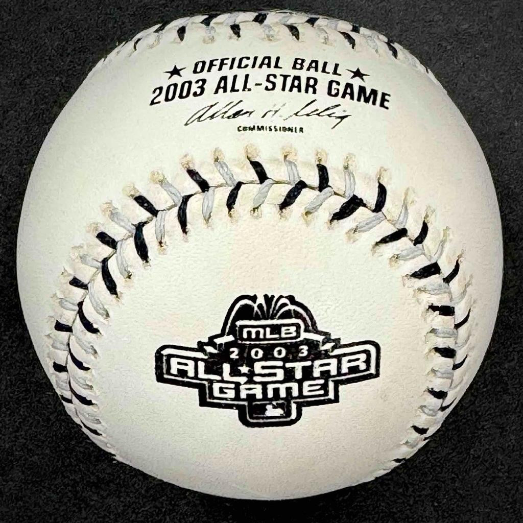 Garret Anderson "MVP" inscription signed 2003 All Star Game Baseball BAS Beckett