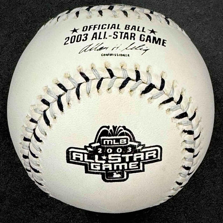 Garret Anderson "MVP" inscription signed 2003 All Star Game Baseball BAS Beckett