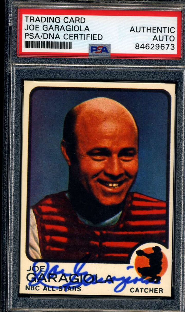 Joe Garagiola PSA DNA Signed 1973 Topps Autograph
