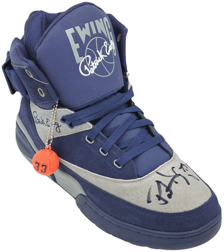 Patrick Ewing Auto Navy Athletics 33 HI OG Shoe Georgetown Hoyas Size 13 BAS