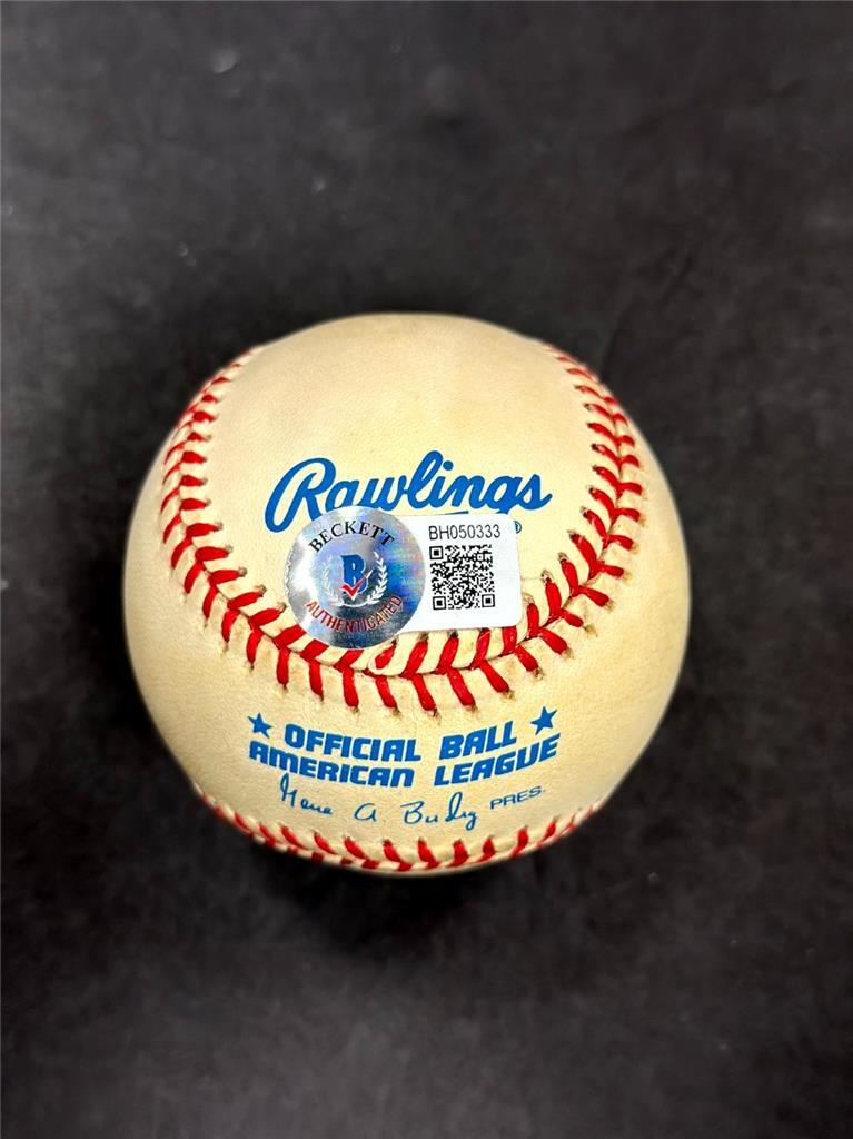 Sparky Anderson signed OAL American League Baseball autograph ~ Beckett BAS