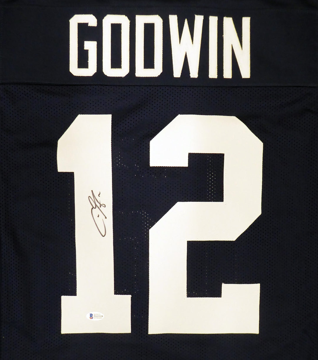 Penn State Nittany Lions Chris Godwin Autographed Signed Blue Jersey Beckett