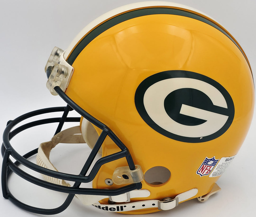 Reggie White Auto Green Bay Packers Yellow Full Size Authentic Helmet Beckett 96