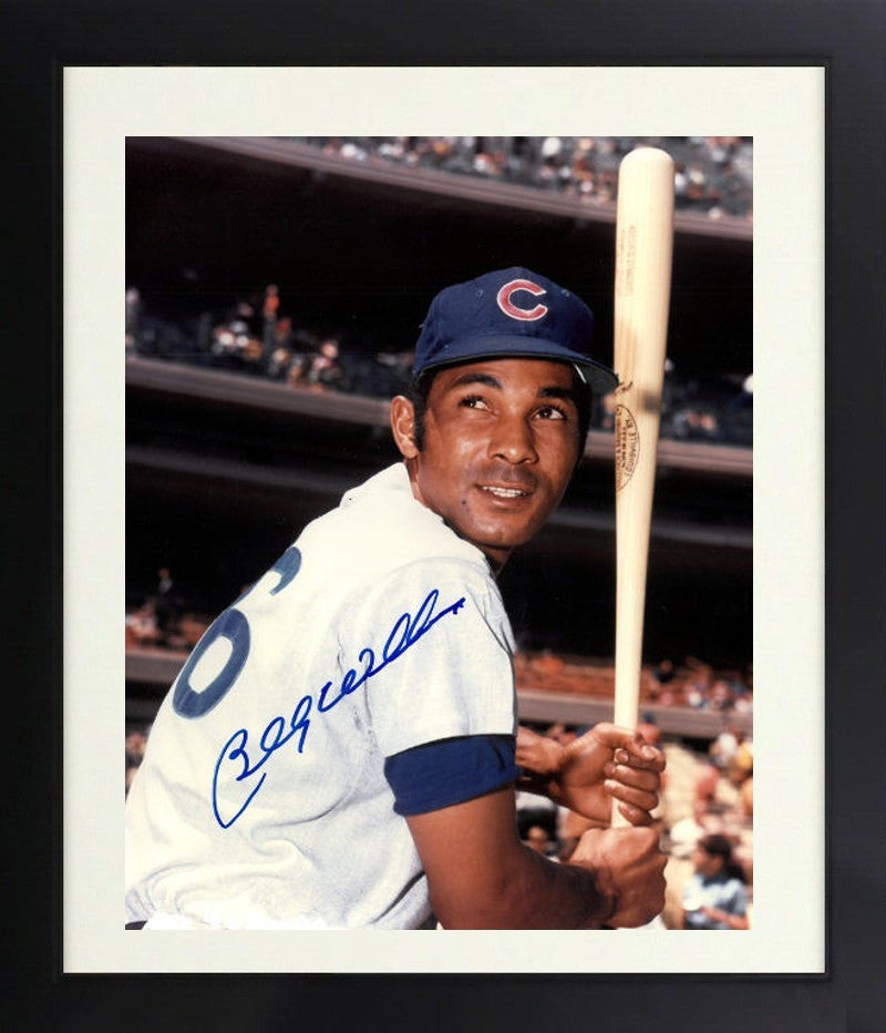 Billy Williams signed Chicago Cubs MLB 8x10 Photo Minor Dings Framed - COA HOF