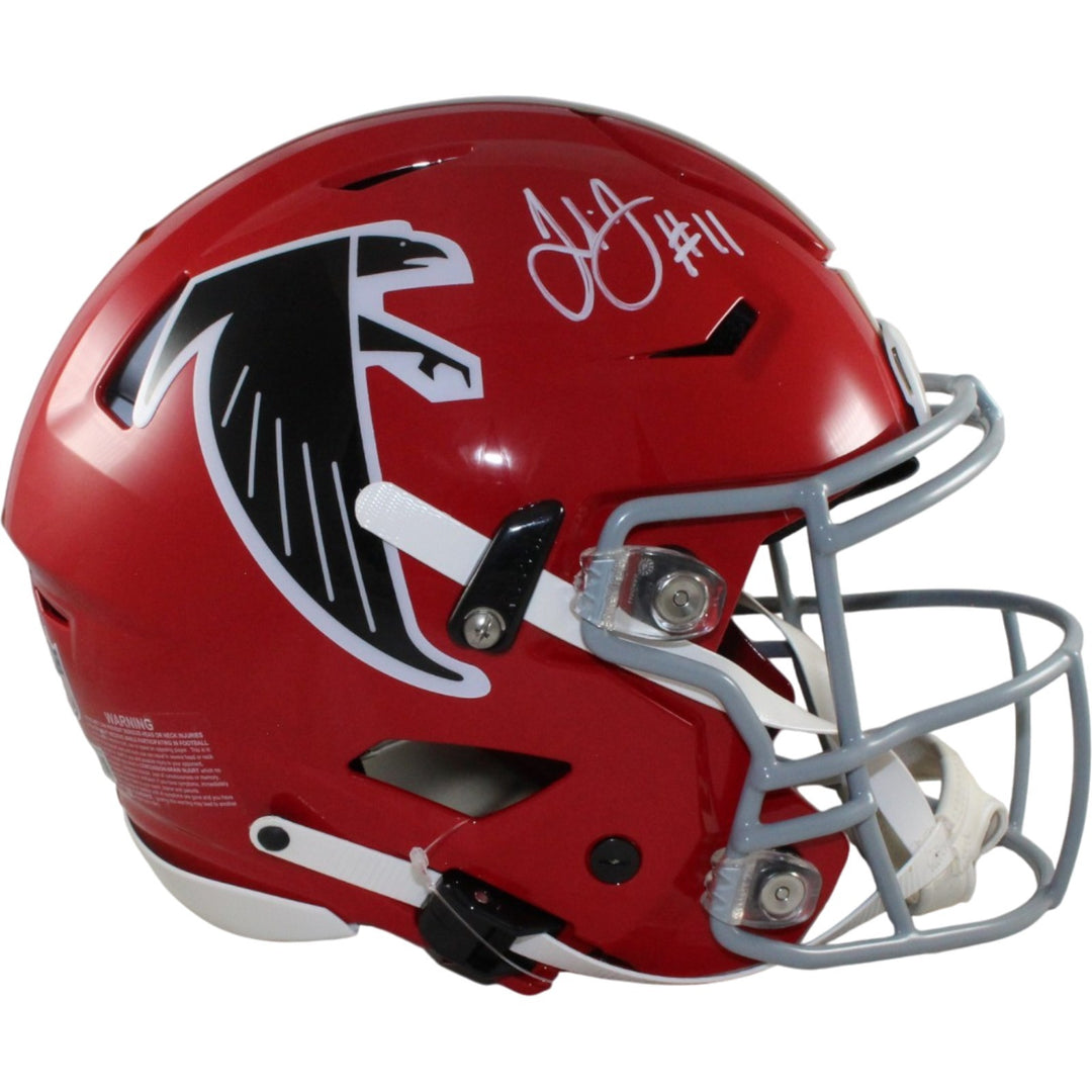 Julio Jones Autographed Atlanta Falcons SpeedFlex TB Helmet Beckett WIT 56449