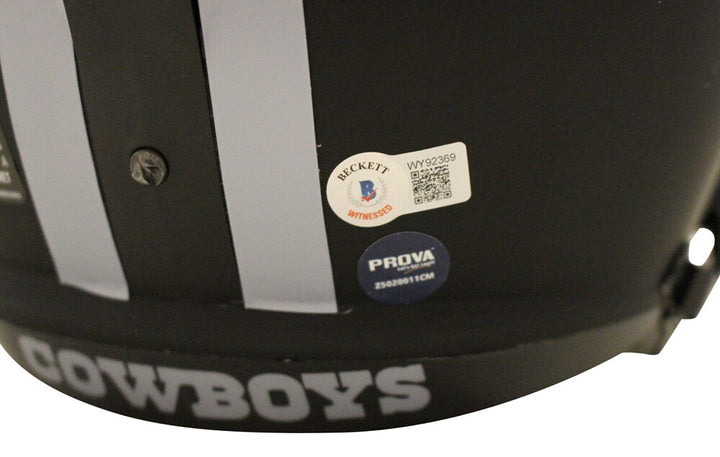 Emmitt Smith Signed Dallas Cowboys F/S Eclipse Speed Helmet Beckett 38868