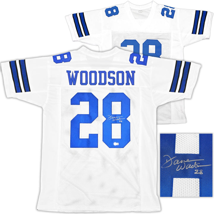 Dallas Cowboys Darren Woodson Autographed Signed White Jersey Beckett