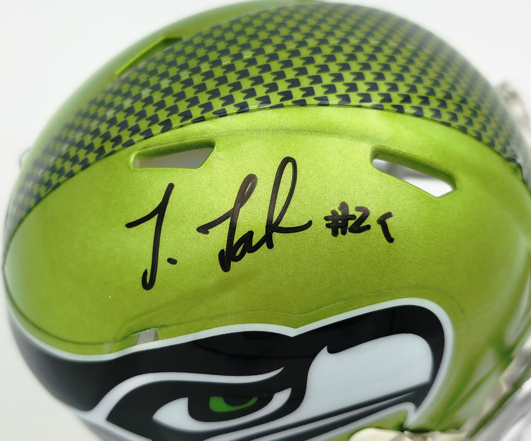 Josh Jobe Signed Seattle Seahawks Flash Green Speed Mini Helmet MCS Holo