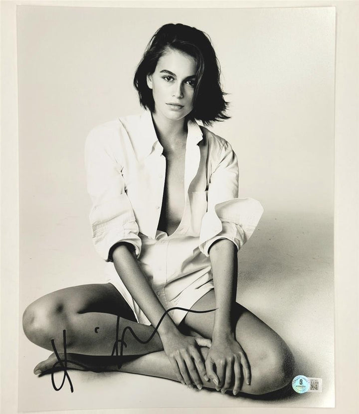 Kaia Gerber signed 11x14 photo actress model autograph (B) ~ Beckett BAS