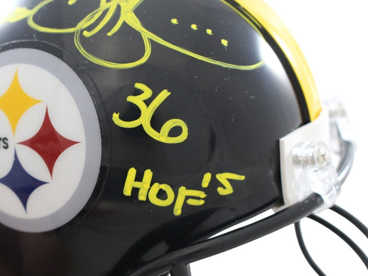 Jerome Bettis Signed Pittsburgh Steelers VSR4 Mini Helmet HOF Beckett WIT 57544