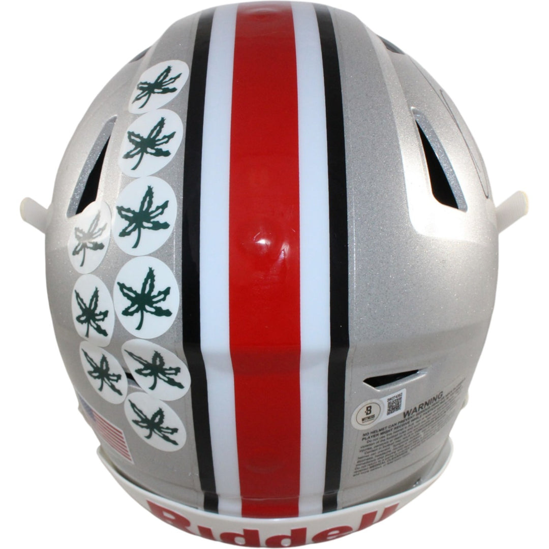 Quinshon Judkins Signed Ohio State Buckeyes Speedflex Helmet Beckett W 55160