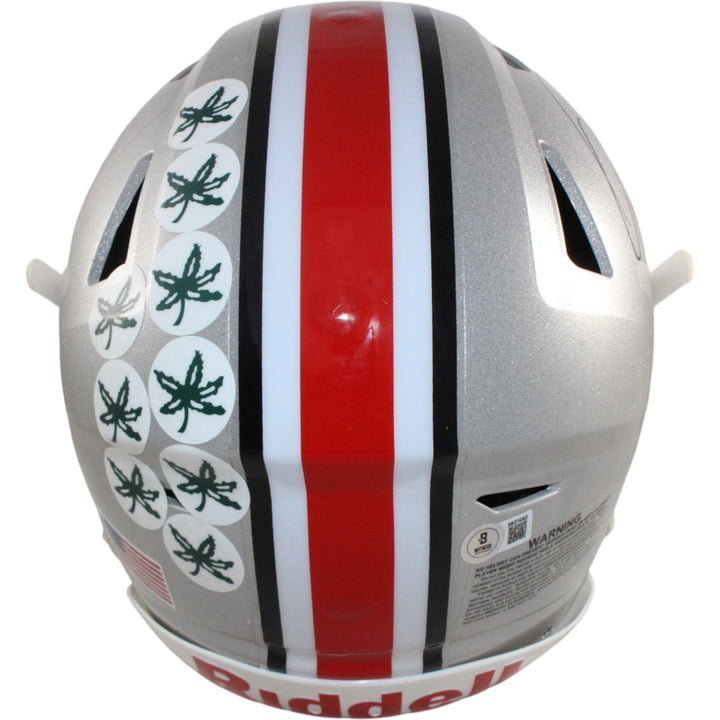Quinshon Judkins Signed Ohio State Buckeyes Speedflex Helmet Beckett W 55160