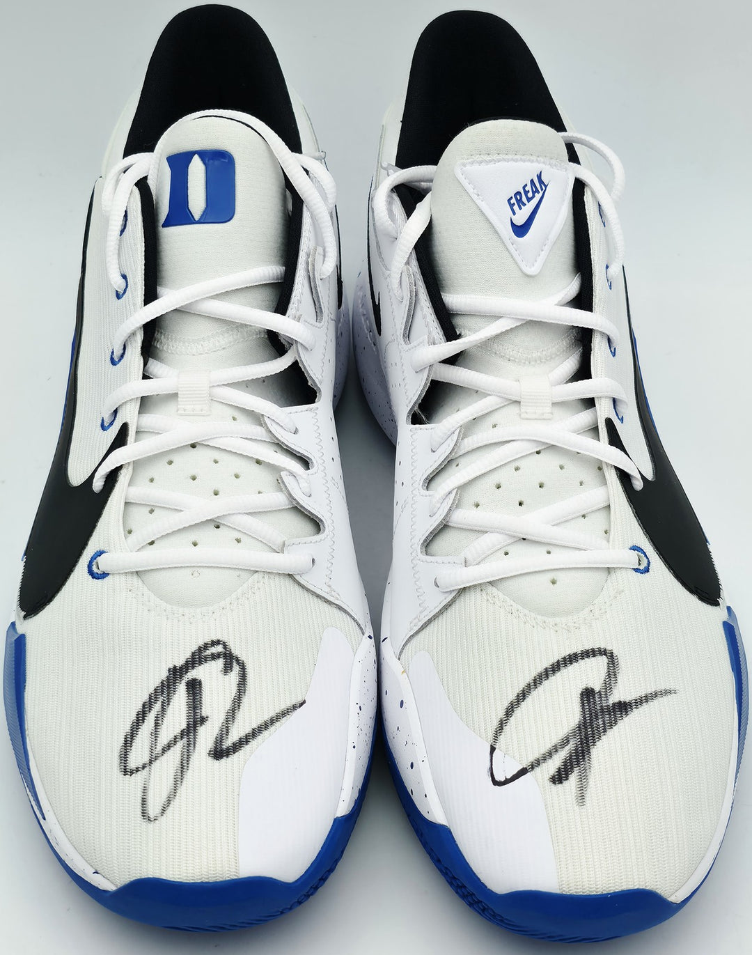 Giannis Auto 2021 (PE) Promo Duke Nike Zoom Freak 2 Game Shoes Size 16 Beckett
