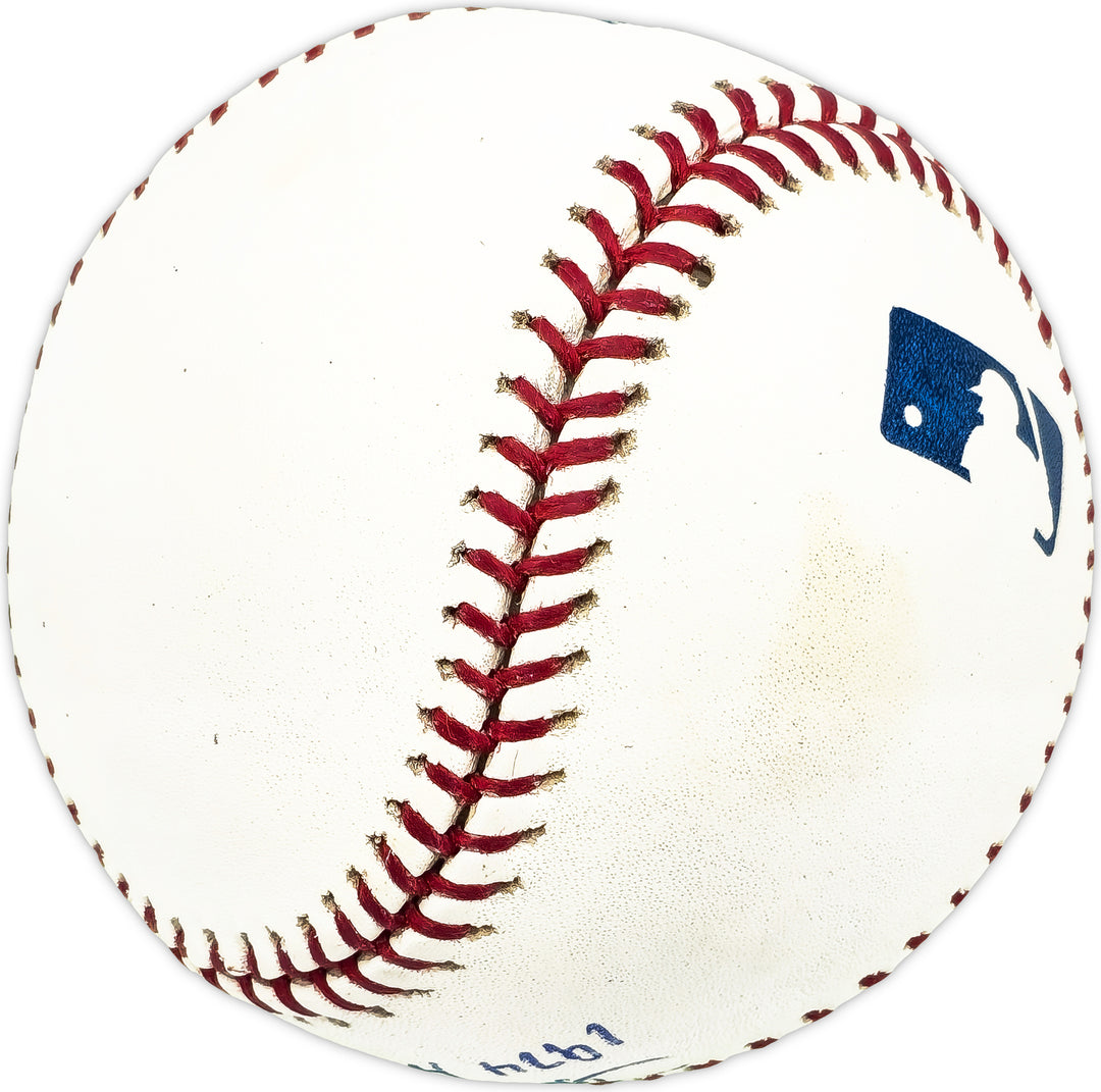 Larry Haney Auto MLB Baseball Oakland A's 1974 A's World Champs Beckett BM17824