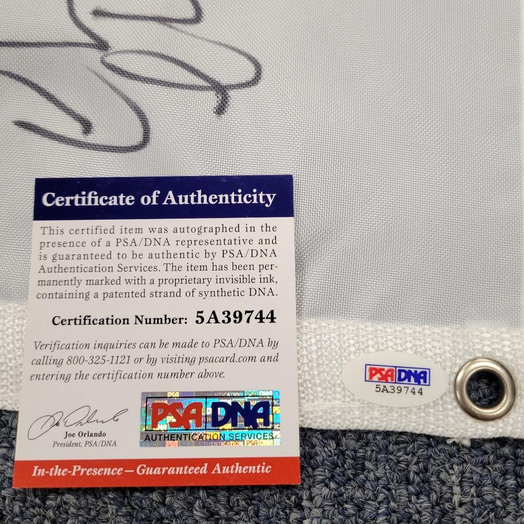 Chevy Chase signed Caddyshack Bush Wood Country Club Pin Flag autograph PSA ITP