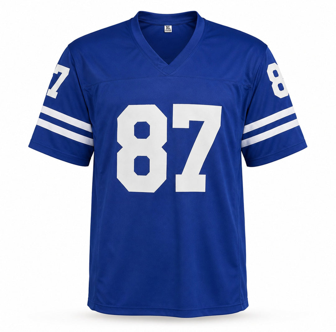 Indianapolis Colts Reggie Wayne Signed Blue Jersey Beckett BAS Witness