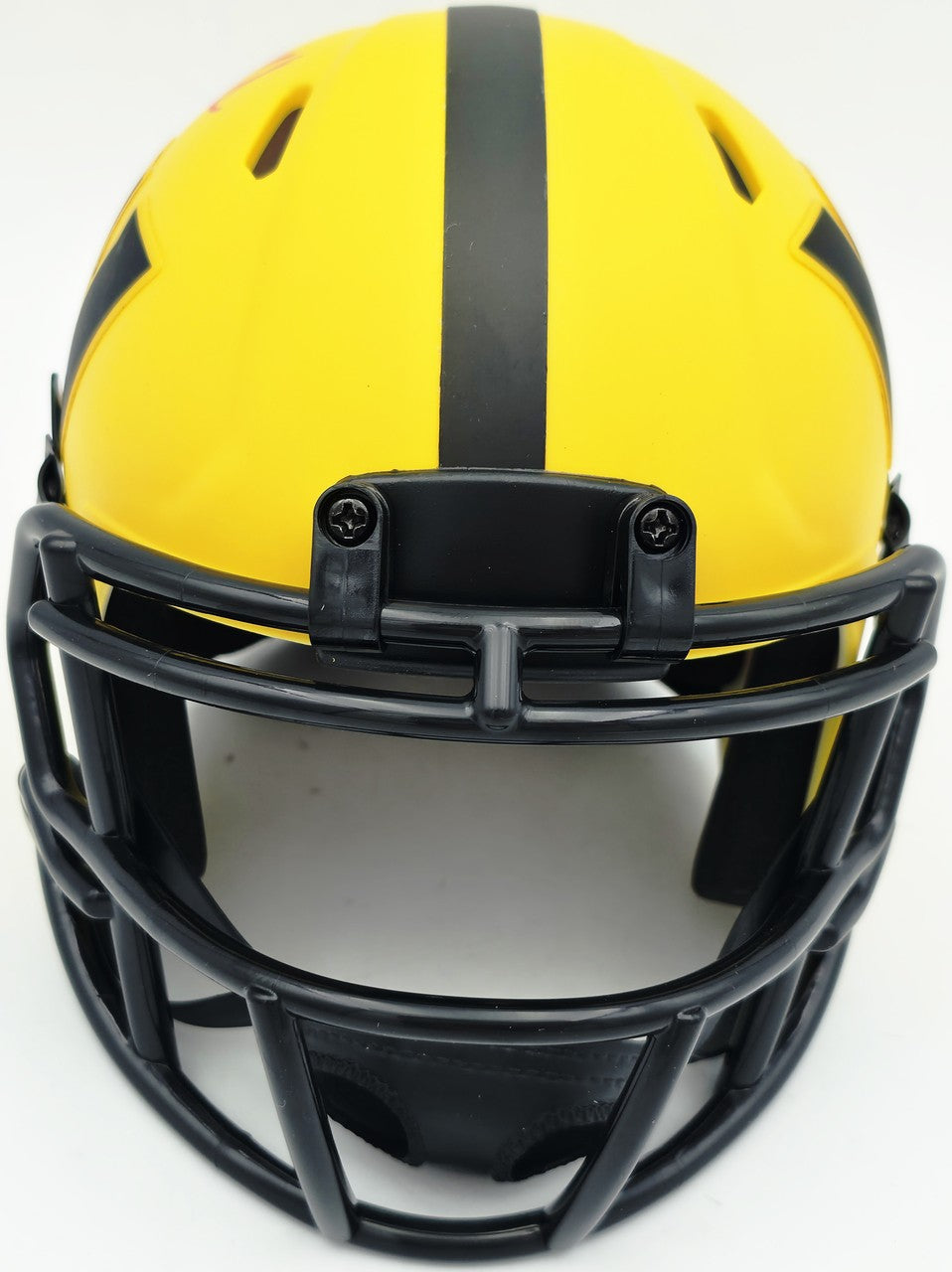 Mike Sainristil Signed Commanders Rave Yellow Speed Mini Helmet Beckett Witness