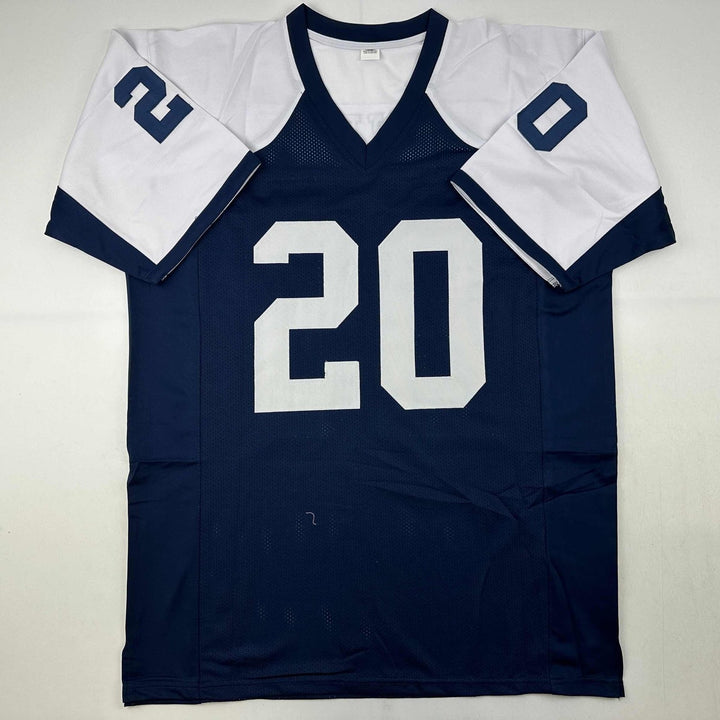 Autographed/Signed Mel Renfro HOF 96 Dallas Thanksgiving Day Jersey JSA COA