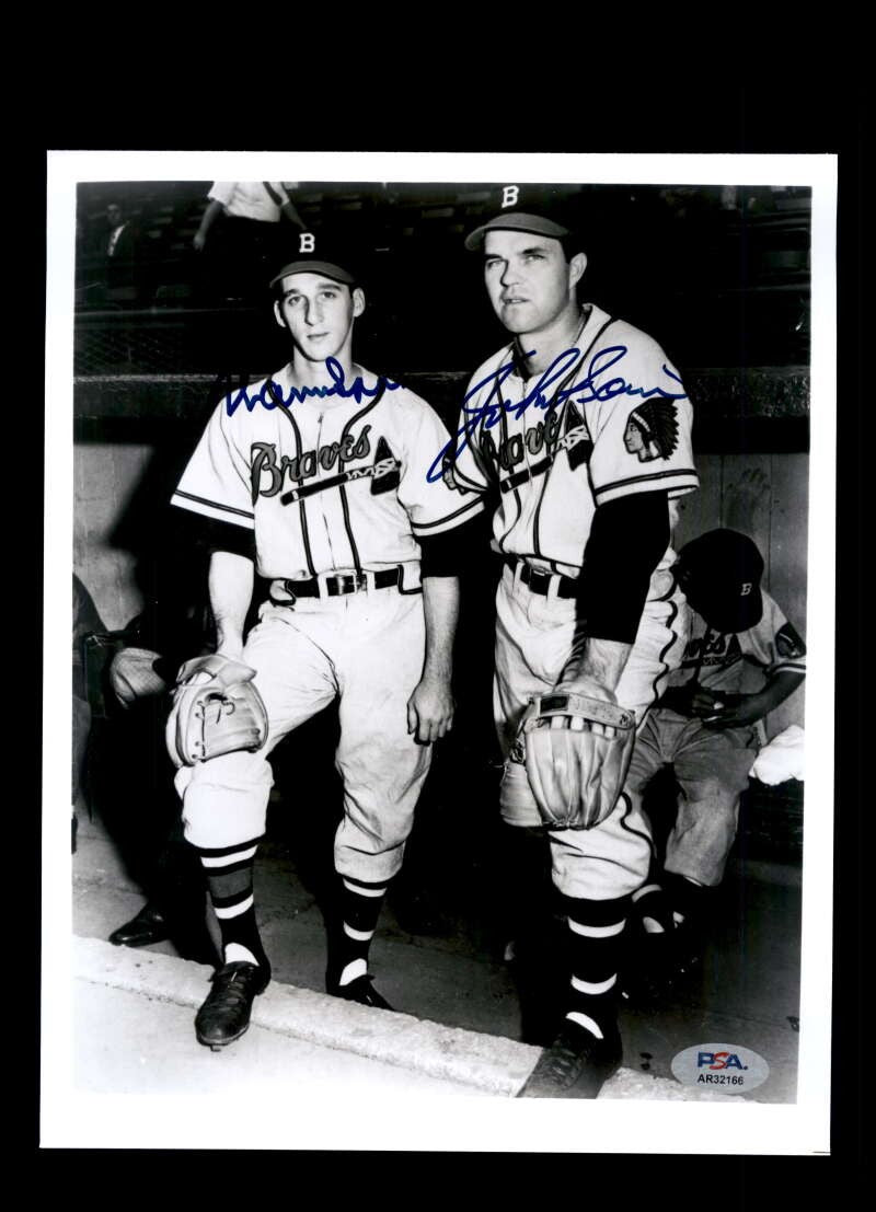 Warren Spahn Johnny Sain PSA DNA Signed 8x10 Photo Autograph Braves