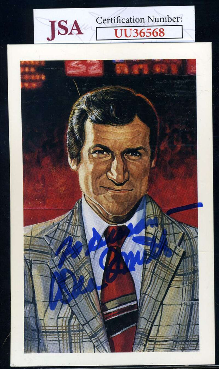 Dean Smith JSA COA Signed 1992 Ron Lewis HOF  Autograph