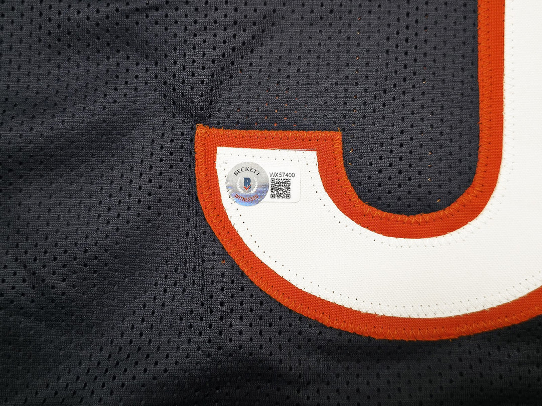 Chicago Bears Dick Butkus Signed Blue Jersey Beckett Wit