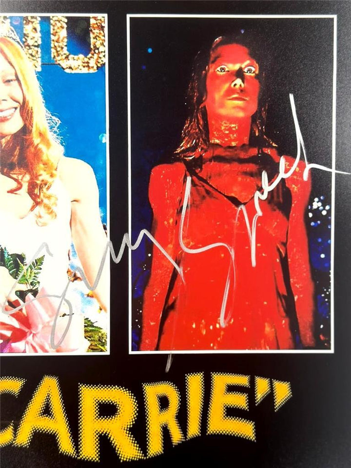 Sissy Spacek signed Carrie 12x18 Movie Poster Photo autograph (B) ~ Beckett BAS