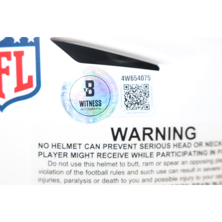 Justin Jefferson Signed Minnesota Vikings SpeedFlex 24 Alt Helmet Beckett 56149