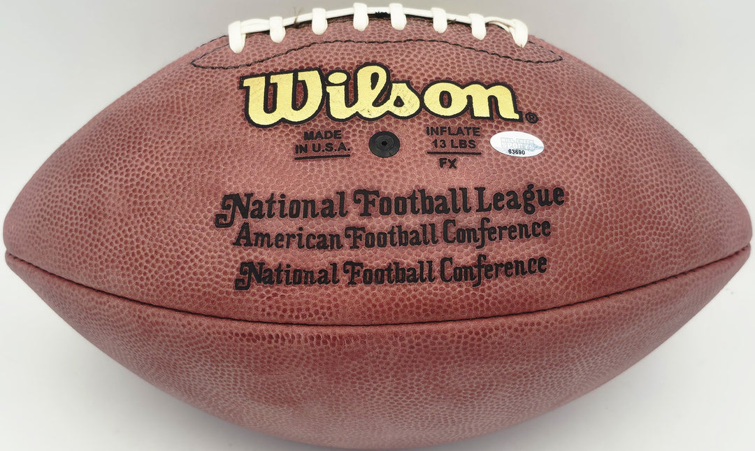 Steve Largent Auto Official NFL Leather Football Seahawks "HOF 95" (Bladder) MCS