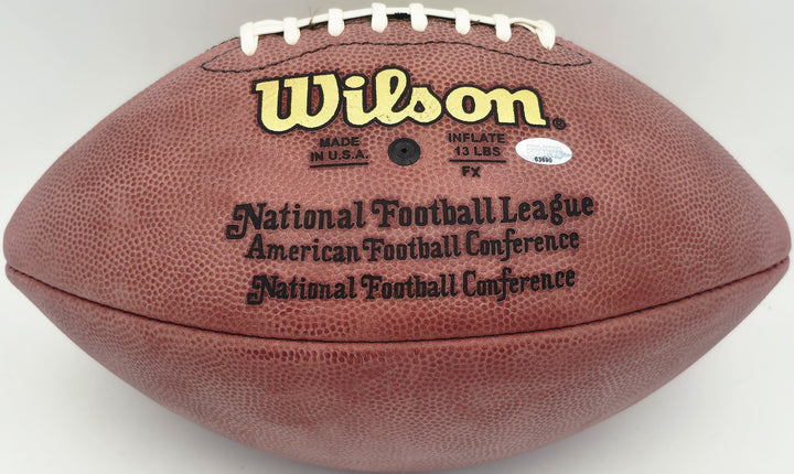 Steve Largent Auto Official NFL Leather Football Seahawks "HOF 95" (Bladder) MCS