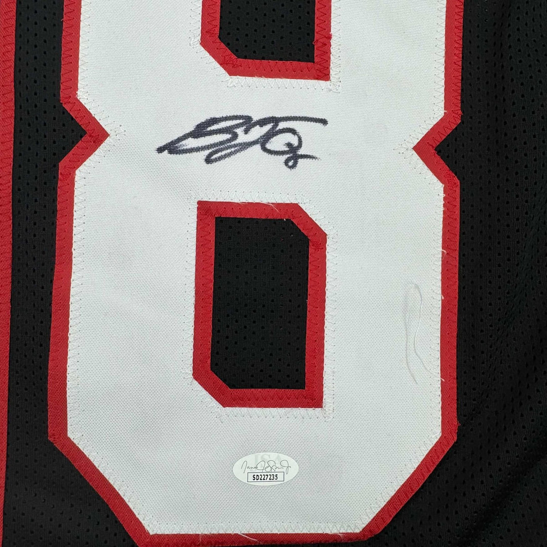 Framed Signed B.J. BJ Ojulari 35x39 Arizona Black Jersey JSA COA