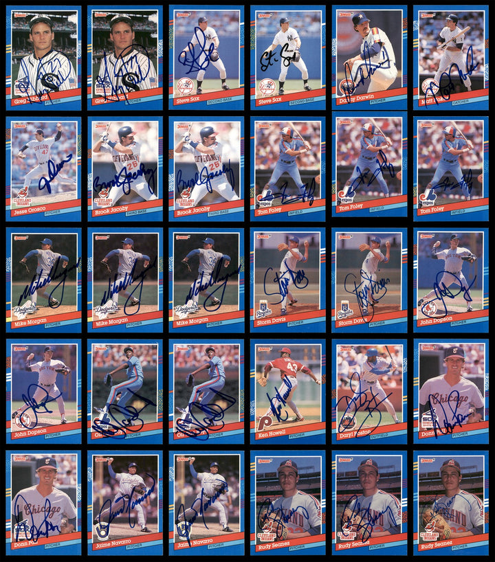 1991 Donruss Baseball Autographed Signed Cards Lot Of 318