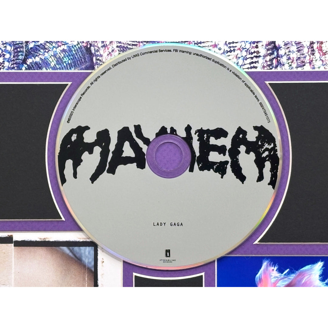 Lady Gaga Autographed Mayhem CD Framed Album JSA COA Signed Photo