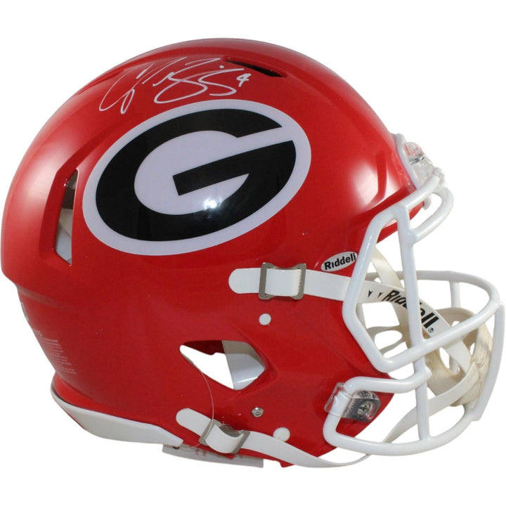 Champ Bailey Autographed Georgia Bulldogs Authentic Helmet Beckett Witness 56344