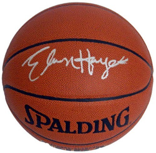 Elvin Hayes signed Spalding NBA I/O Basketball - SCHWARTZ HOLOGRAM