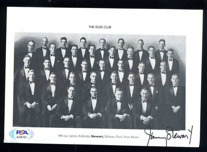 James Jimmy Stewart PSA DNA Coa Hand Signed 5x7 Photo Autograph