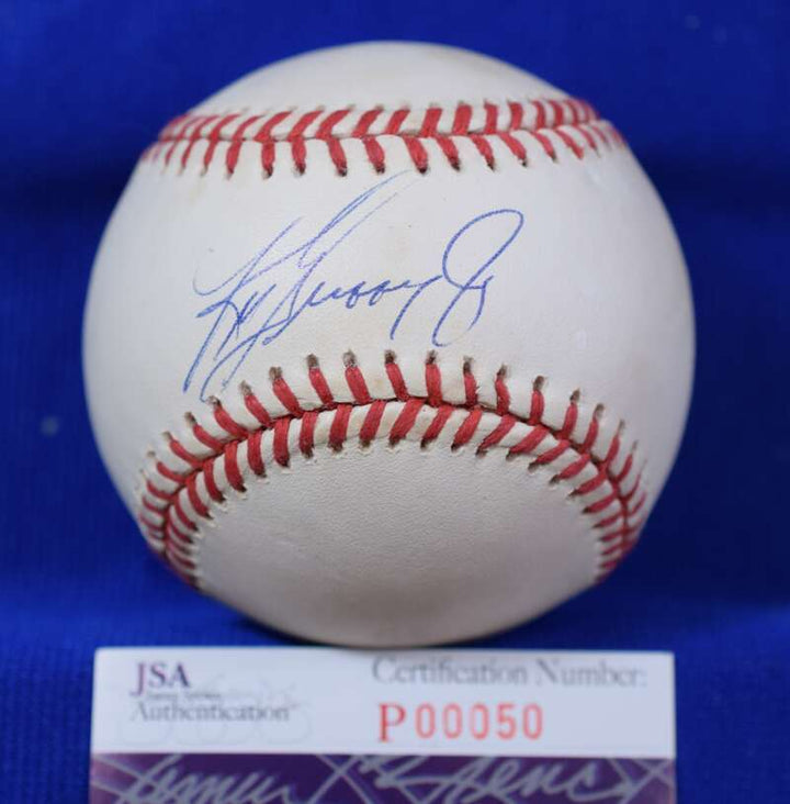 Ken Griffey Jr JSA Coa Autograph American League OAL Signed BasebaLL 1