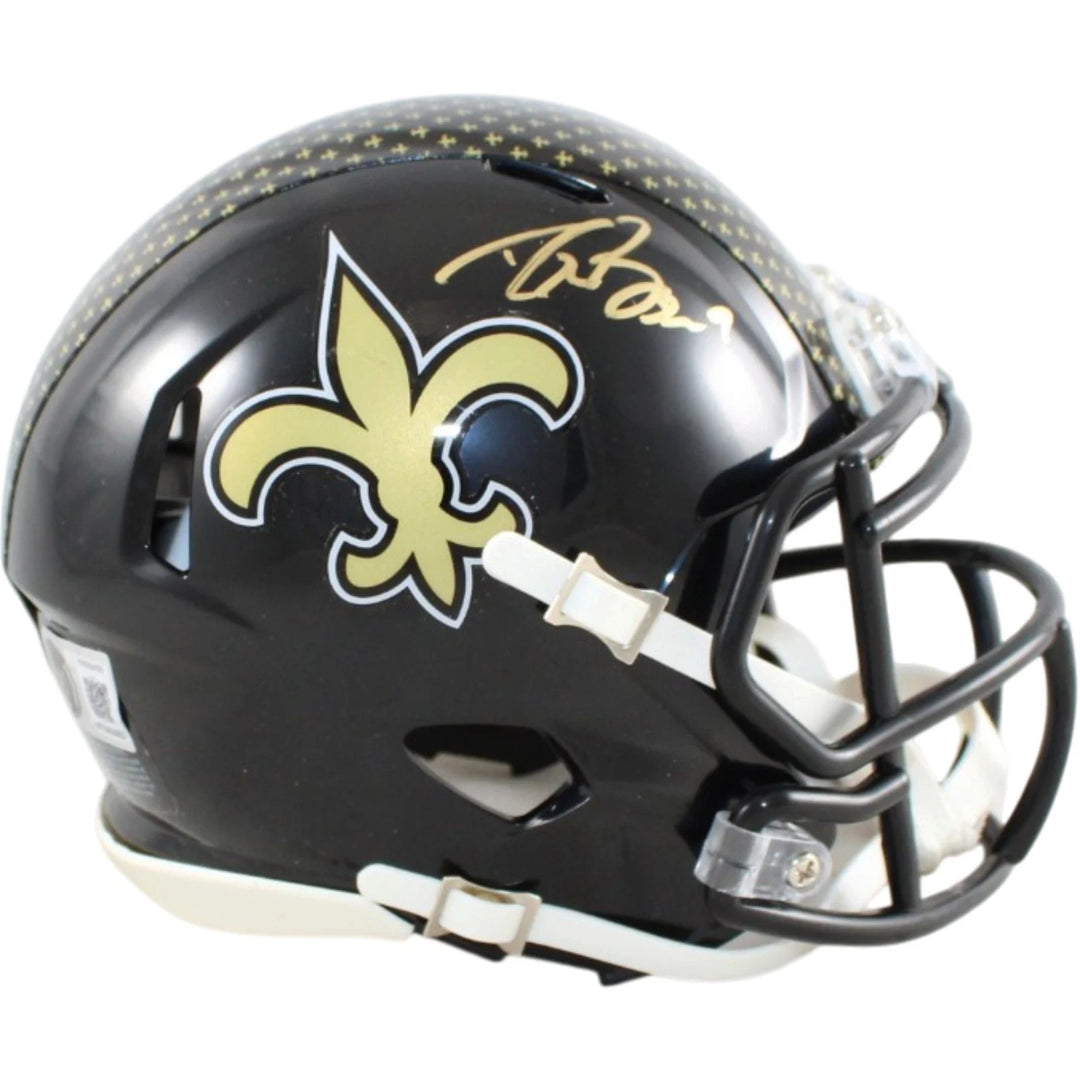 Drew Brees Autographed New Orleans Saints Mini Helmet Alt 22 Beckett WIT 58680