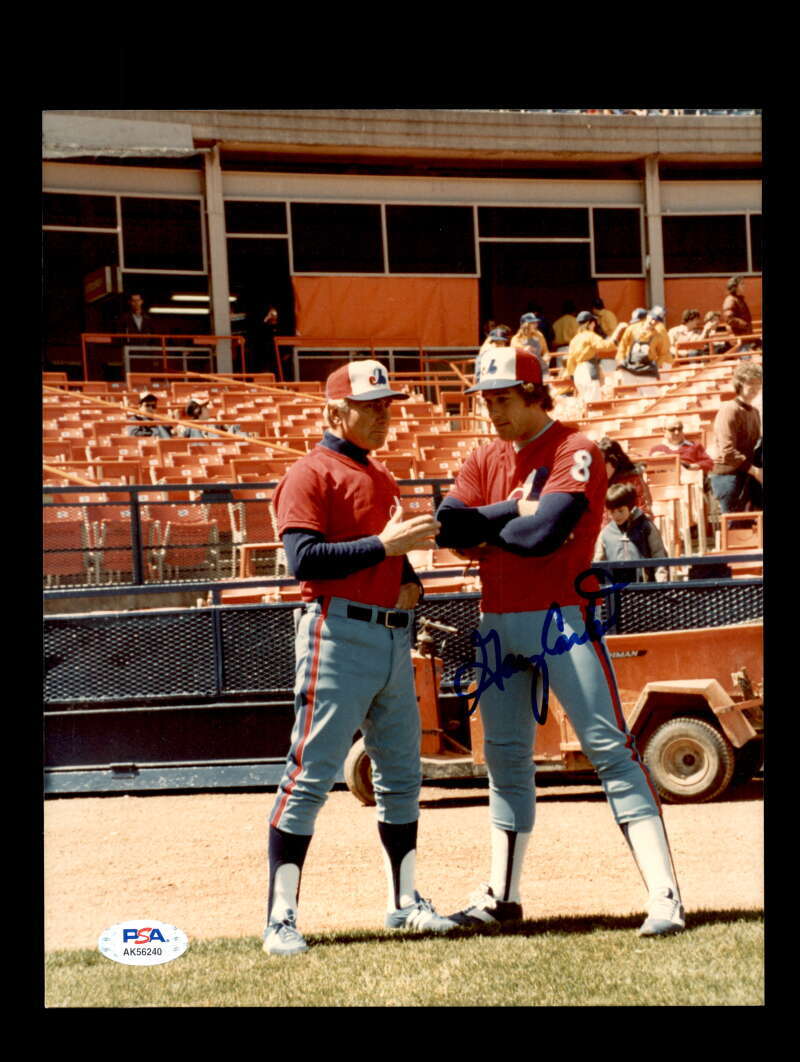 Gary Carter PSA DNA Signed  8x10 Photo Autograph Expos